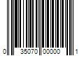 Barcode Image for UPC code 035070000001