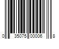 Barcode Image for UPC code 035075000068