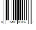 Barcode Image for UPC code 035100000667