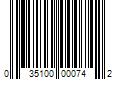 Barcode Image for UPC code 035100000742