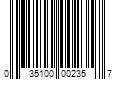 Barcode Image for UPC code 035100002357