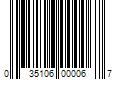 Barcode Image for UPC code 035106000067