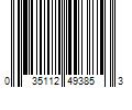 Barcode Image for UPC code 035112493853