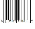 Barcode Image for UPC code 035112811817