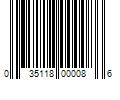 Barcode Image for UPC code 035118000086. Product Name: 