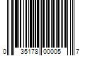 Barcode Image for UPC code 035178000057