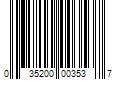 Barcode Image for UPC code 035200003537