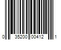 Barcode Image for UPC code 035200004121