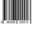 Barcode Image for UPC code 0352268200013