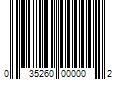 Barcode Image for UPC code 035260000002