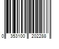 Barcode Image for UPC code 0353100202288