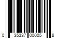 Barcode Image for UPC code 035337000058