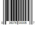 Barcode Image for UPC code 035376000057