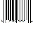 Barcode Image for UPC code 035379000054