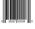 Barcode Image for UPC code 035387000060