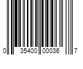 Barcode Image for UPC code 035400000367