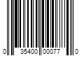 Barcode Image for UPC code 035400000770