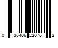 Barcode Image for UPC code 035406220752