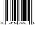 Barcode Image for UPC code 035463000076