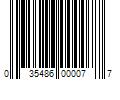 Barcode Image for UPC code 035486000077