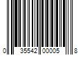 Barcode Image for UPC code 035542000058