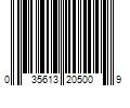 Barcode Image for UPC code 035613205009