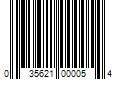 Barcode Image for UPC code 035621000054