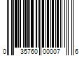 Barcode Image for UPC code 035760000076