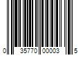 Barcode Image for UPC code 035770000035