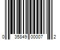 Barcode Image for UPC code 035849000072