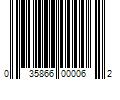 Barcode Image for UPC code 035866000062