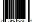 Barcode Image for UPC code 035962000065