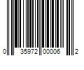 Barcode Image for UPC code 035972000062