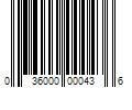 Barcode Image for UPC code 036000000436