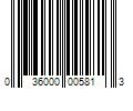 Barcode Image for UPC code 036000005813