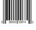 Barcode Image for UPC code 036000006742