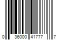 Barcode Image for UPC code 036000417777