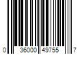 Barcode Image for UPC code 036000497557