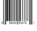 Barcode Image for UPC code 036000533781