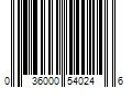 Barcode Image for UPC code 036000540246