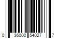 Barcode Image for UPC code 036000540277