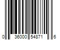 Barcode Image for UPC code 036000548716