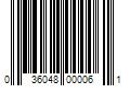 Barcode Image for UPC code 036048000061