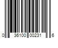 Barcode Image for UPC code 036100002316