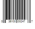 Barcode Image for UPC code 036100002477