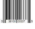 Barcode Image for UPC code 036100003375