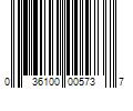 Barcode Image for UPC code 036100005737