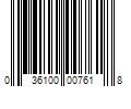 Barcode Image for UPC code 036100007618