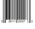 Barcode Image for UPC code 036111000073