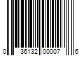 Barcode Image for UPC code 036132000076